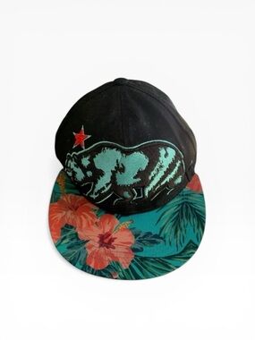 Sole Addiction California Republic SnapBack Tropical Flat Bill Hat